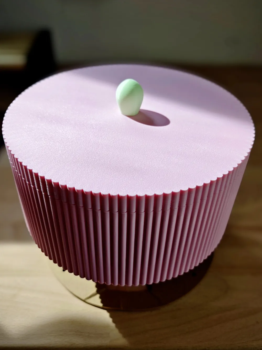 Modern Ribbed Jewelry Box, photo 2 of 4 - Modern Ribbed Jewelry Box Household