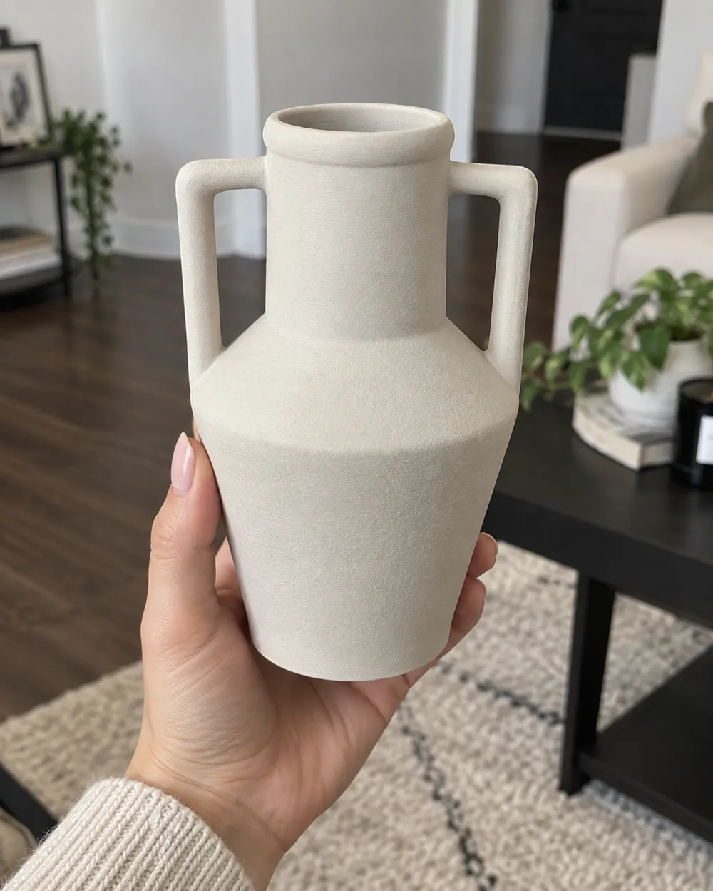 Modern Simple 2 Handle Vase Home Decor, photo 2 of 4 - Modern Simple 2 Handle Vase Home Decor Household