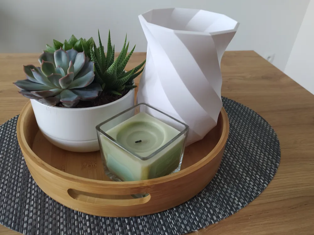 modern spiral vase