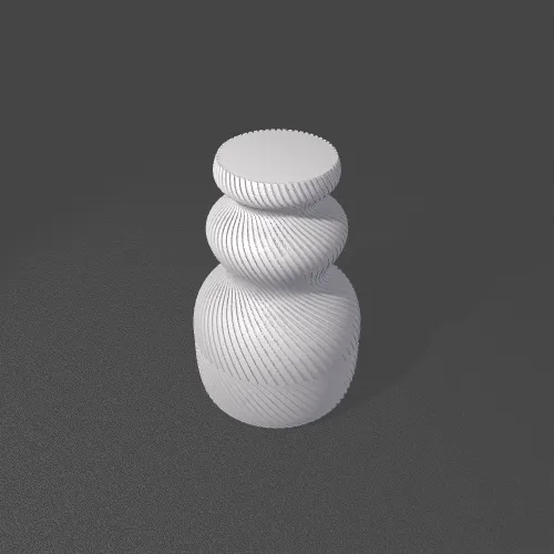 MODERN SPIRAL VASE, photo 4 of 4 - MODERN SPIRAL VASE Household
