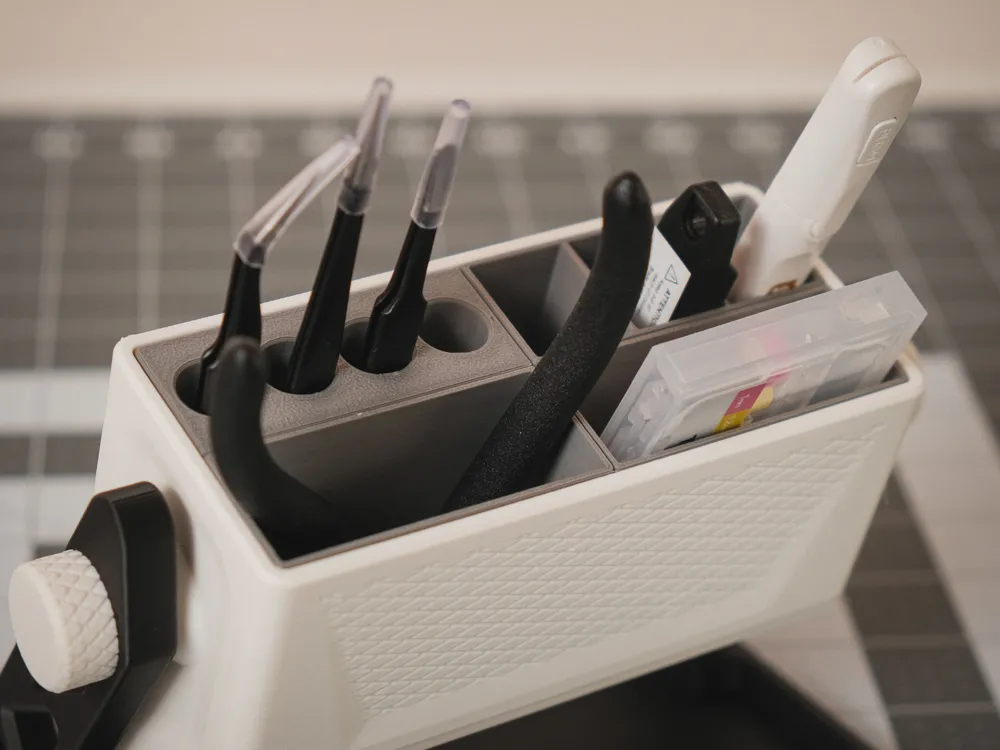 Modular Desktop Tool Organizer - Adjustable Angle, photo 5 of 5 - Tool Wall Racks & Hangers, angled