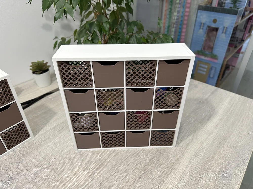 Modular Mini Shelf 4x4, Doll & Desk Storage, photo 2 of 4 - Modular Mini Shelf 4x4, Doll & Desk Storage Household