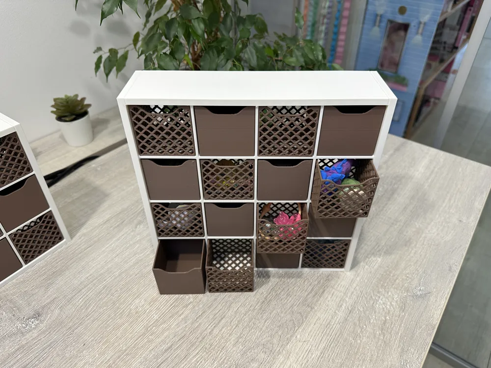 Modular Mini Shelf 4x4, Doll & Desk Storage, photo 3 of 4 - Modular Mini Shelf 4x4, Doll & Desk Storage Household