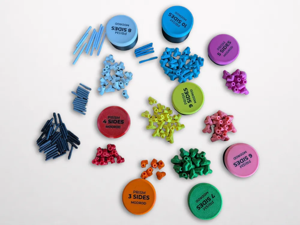 Modular Polygon Prisms, STEM Building Kit, photo 3 of 4 - Modular Polygon Prisms, STEM Building Kit Education