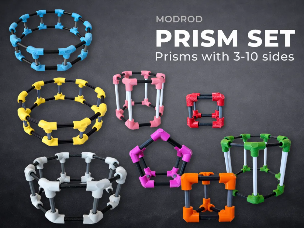 Modular Polygon Prisms, STEM Building Kit