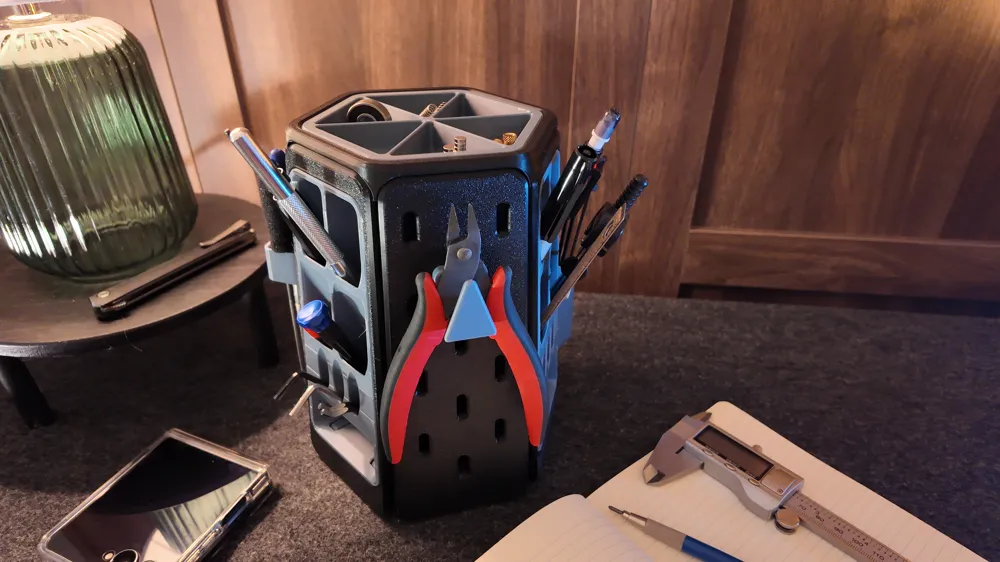 Modular Rotating Desk Organiser, photo 4 of 5 - Desk Tidies & Caddies, tools