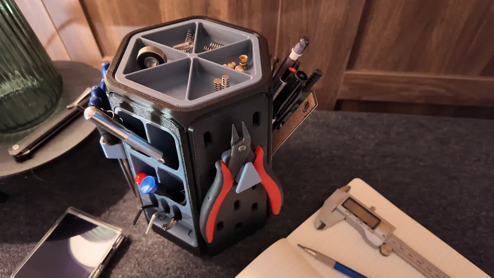 Modular Rotating Desk Organiser, photo 5 of 5 - Desk Tidies & Caddies, desktoporganizer