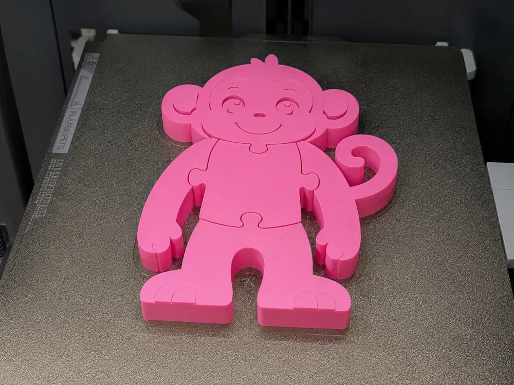 Monkey 3D Puzzle, Montessori Style for Kids, photo 2 of 5 - Interlocking & 3D Puzzles, little monkey