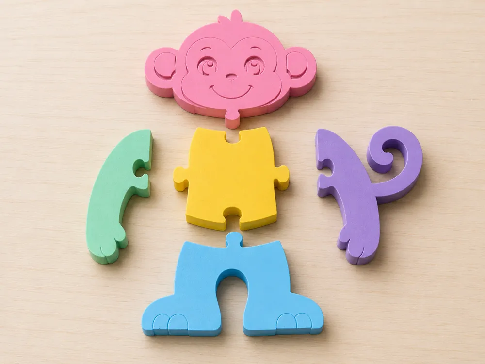 Monkey 3D Puzzle, Montessori Style for Kids, photo 5 of 5 - Interlocking & 3D Puzzles, gift idea 2026