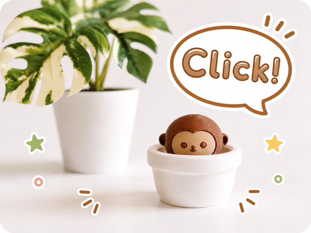 Monkey Pot Clicker, photo 3 of 4 - Monkey Pot Clicker Art