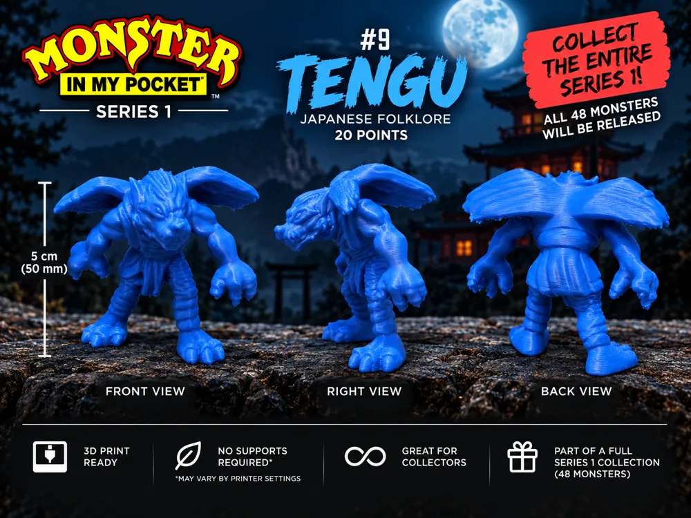 Monster in my Pocket - Tengu - Horror & Gothic Creatures, in stock