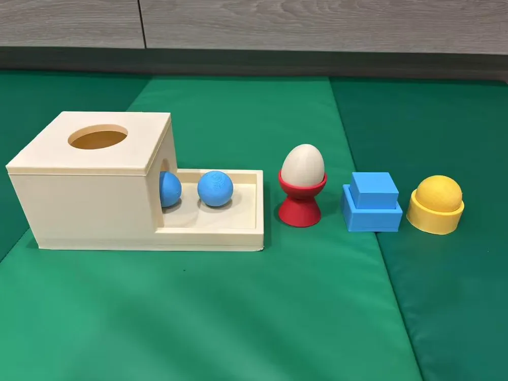 Montessori Block and Ball Cup Toy, photo 2 of 4 - Baby & Toddler Toys, Montessori education