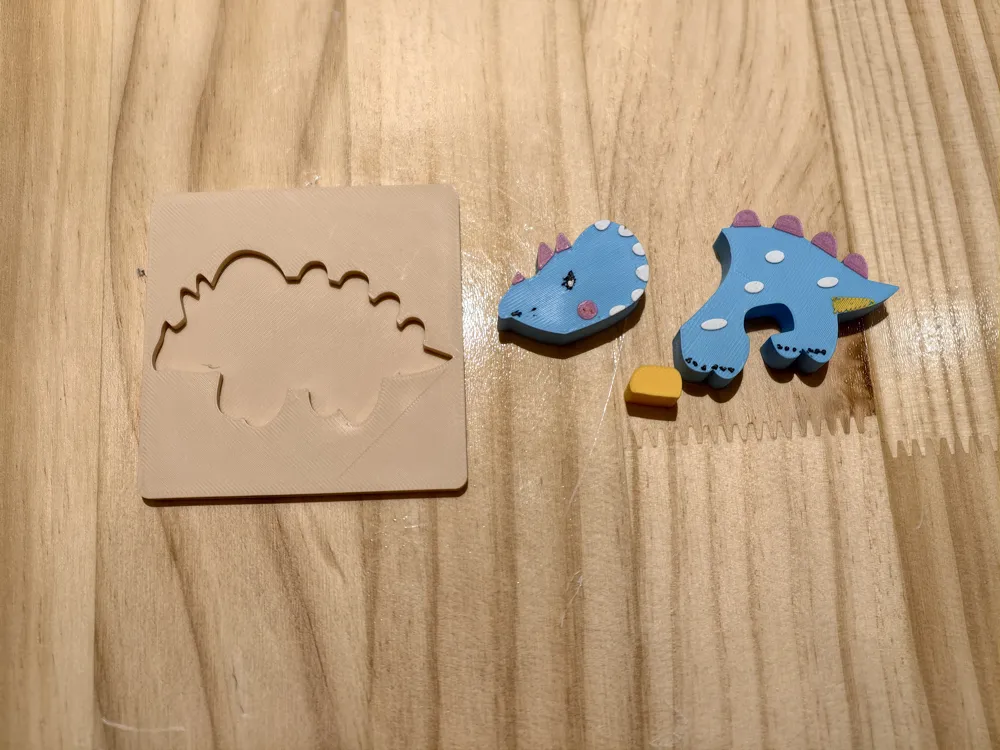 Montessori early education puzzles (dinosaur collection) Pterosaur Tyrannosaurus Rex Brachiosaurus Triceratops Stegosaurus, photo 4 of 5 - Puzzles & Brain Teasers, child