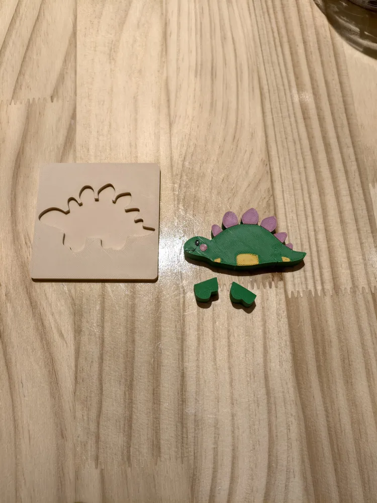 Montessori early education puzzles (dinosaur collection) Pterosaur Tyrannosaurus Rex Brachiosaurus Triceratops Stegosaurus, photo 5 of 5 - Puzzles & Brain Teasers, Monsolite