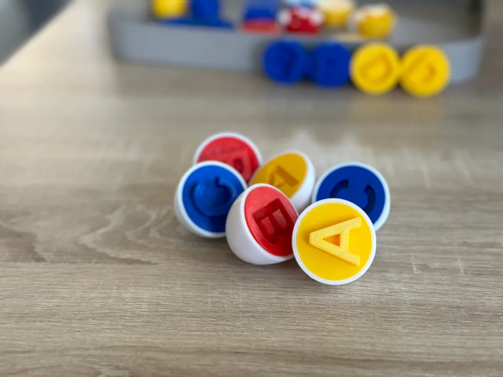 Montessori Eggs theme letters Educational Toy, photo 2 of 4 - Montessori Eggs theme letters Educational Toy Kids & Baby