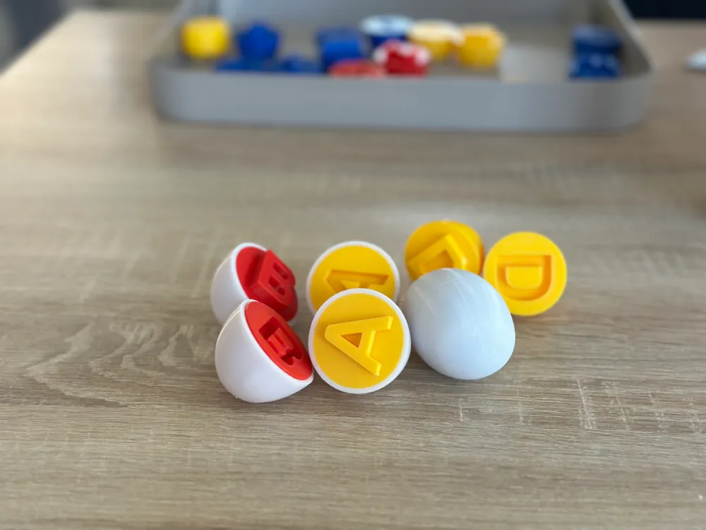 Montessori Eggs theme letters Educational Toy, photo 4 of 4 - Montessori Eggs theme letters Educational Toy Kids & Baby