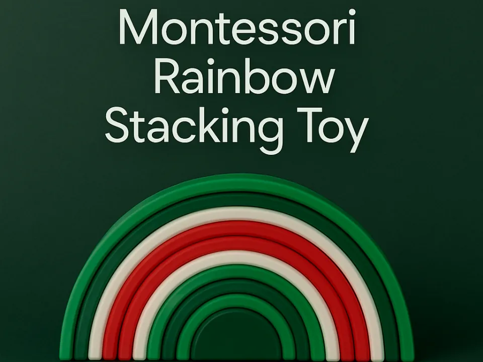 Montessori Rainbow Stacking game, toy for children