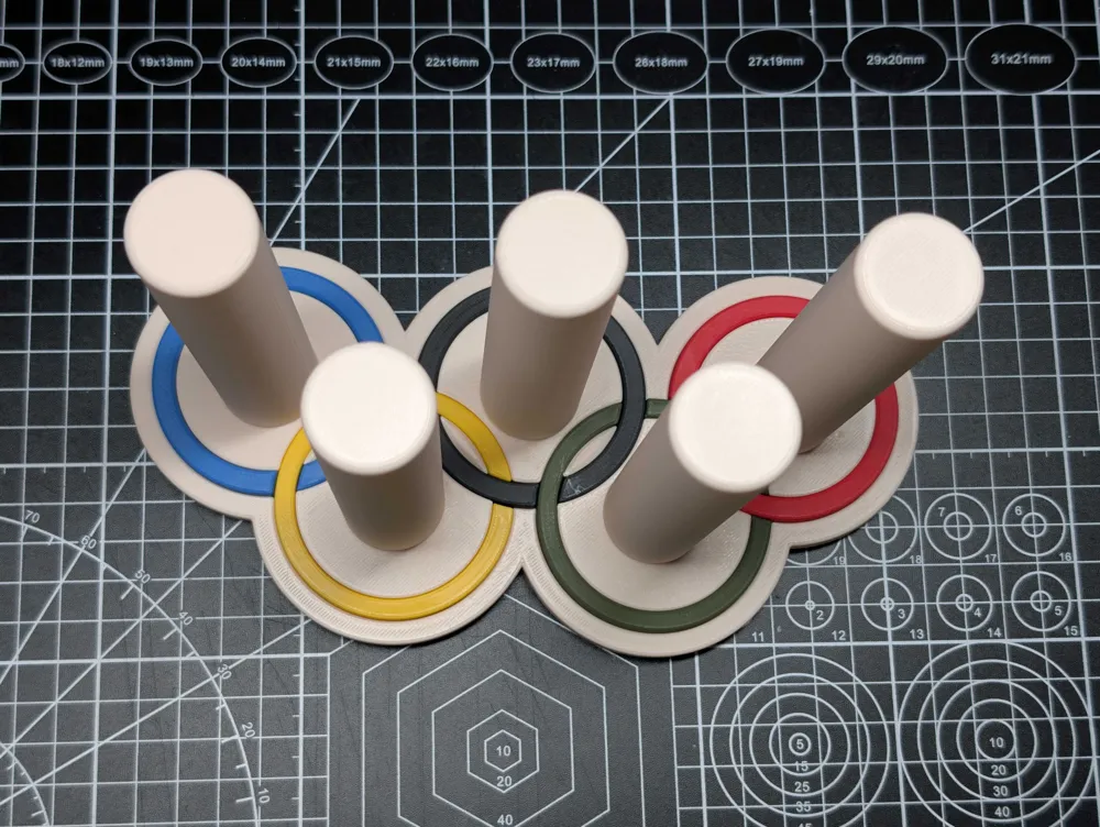 Montessori-Style Olympic Ring Colour Matching, photo 2 of 5 - Baby & Toddler Toys, colour sorting