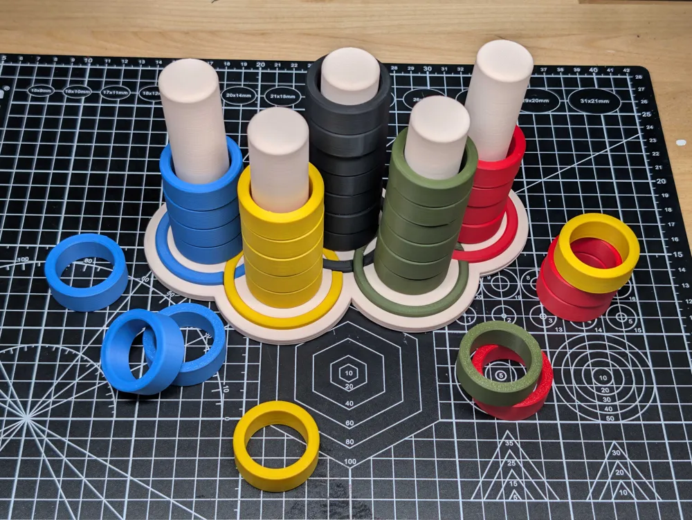 Montessori-Style Olympic Ring Colour Matching, photo 4 of 5 - Baby & Toddler Toys, color matching