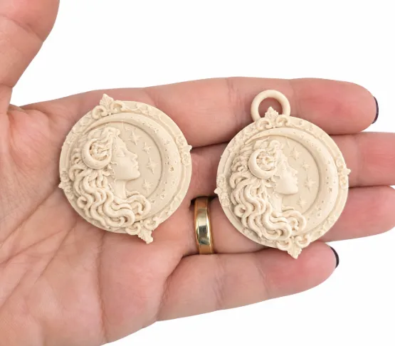 Moon Goddess Pendant & Ornament, photo 4 of 4 - Moon Goddess Pendant & Ornament Fashion