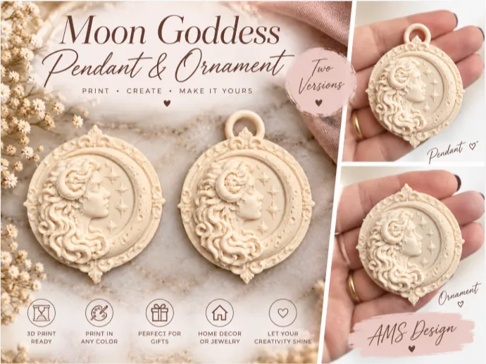 Moon Goddess Pendant & Ornament - Fashion Accessories, in stock in India