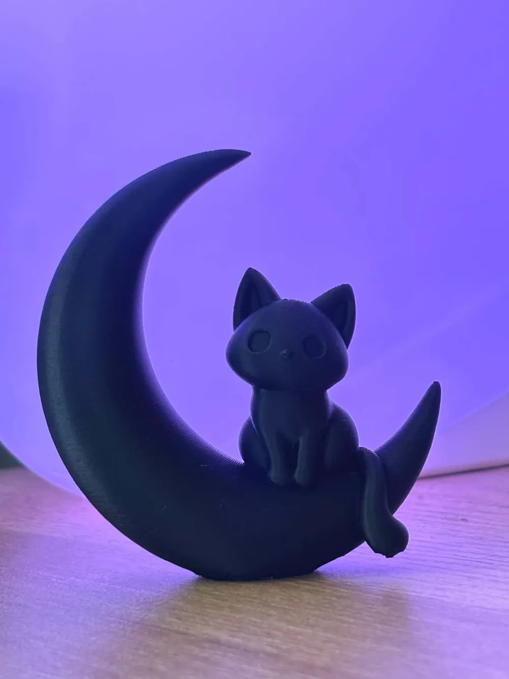 Moonlight Cat - sculpture minimalist figurine, photo 2 of 4 - Moonlight Cat - sculpture minimalist figurine Home Decor Items