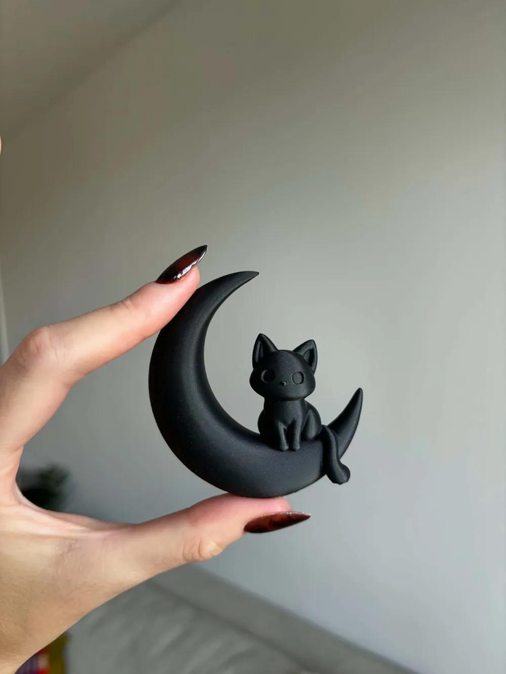Moonlight Cat - sculpture minimalist figurine, photo 3 of 4 - Moonlight Cat - sculpture minimalist figurine Home Decor Items