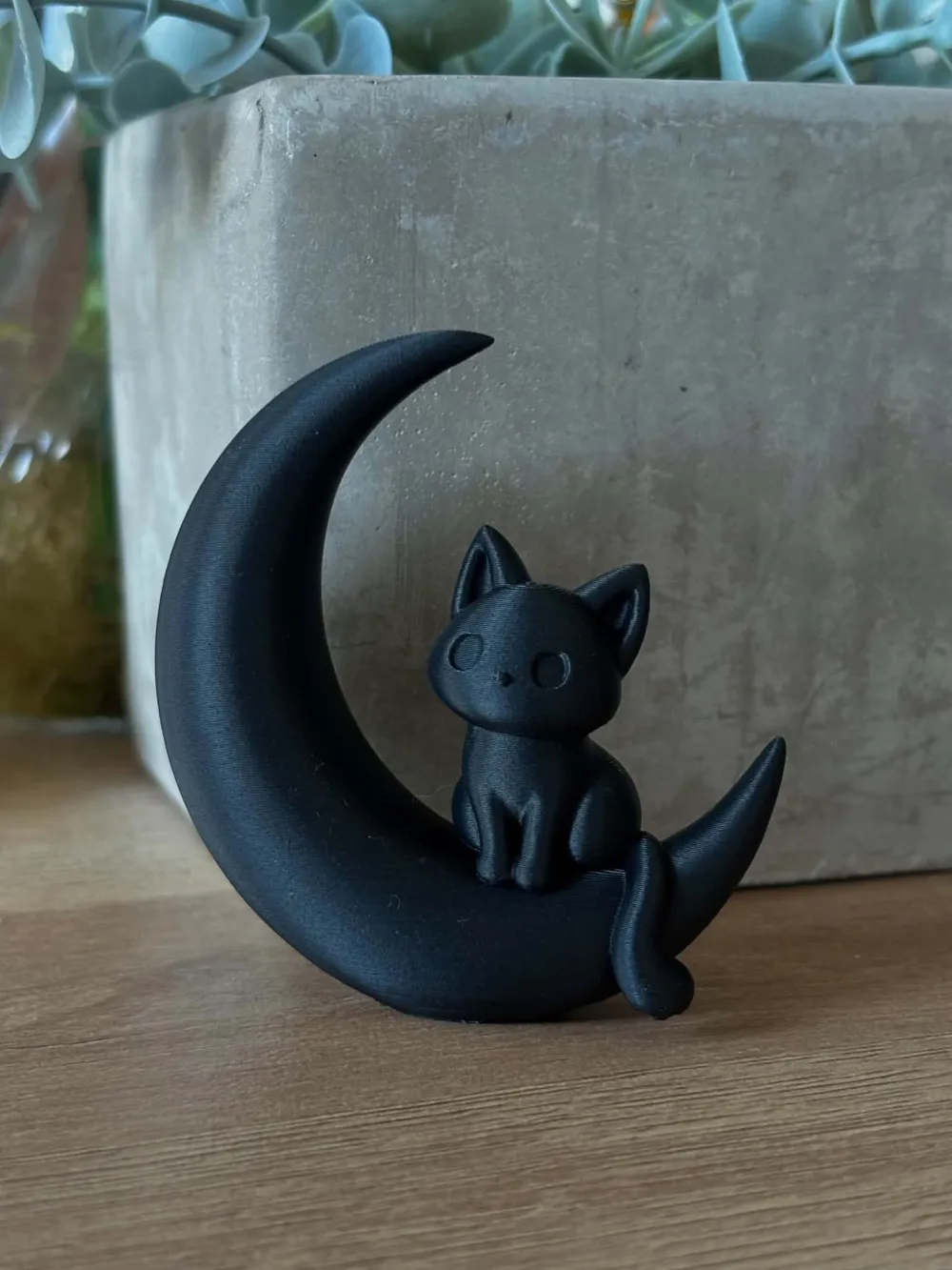 Moonlight Cat - sculpture minimalist figurine, photo 4 of 4 - Moonlight Cat - sculpture minimalist figurine Home Decor Items