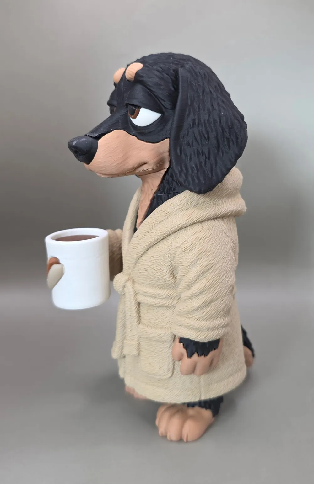 Morning Wiener Sausage Dog Figurine, photo 5 of 5 - Dog Figurines, dogs and cats