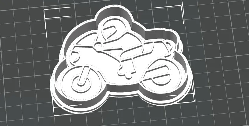 motorbike cookie cutter, photo 2 of 4 - motorbike cookie cutter Household