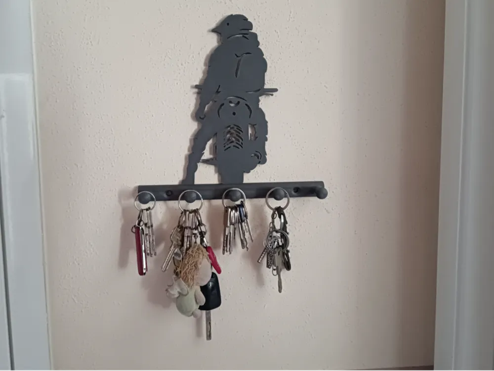 Motorbiker Key rack Key hooks, photo 3 of 4 - Motorbiker Key rack Key hooks Household