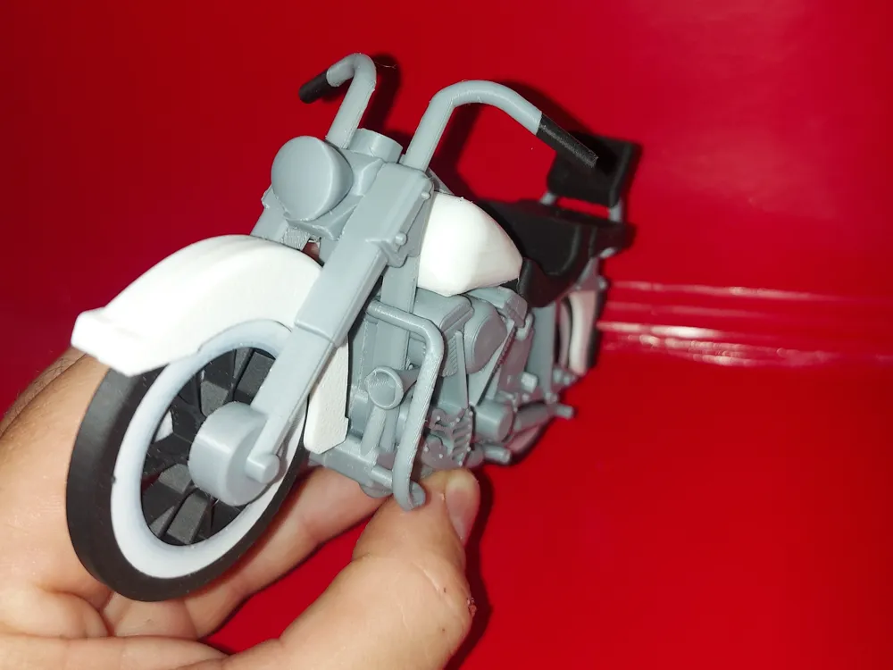 Motorcycle Harley Davidson Duo-Glide, photo 3 of 4 - Bike & Scooty Accessories, modeling