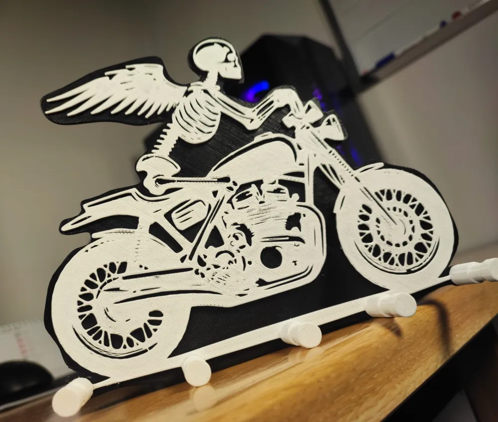 Motorcycle skeleton key holder - Decor, in stock in India