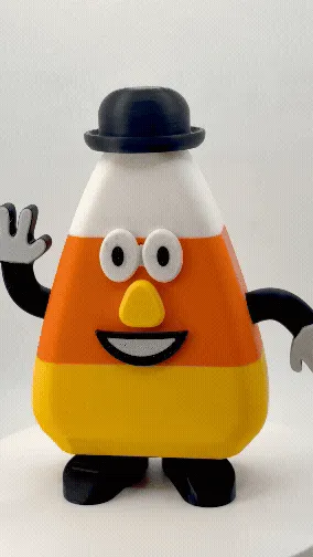 Mr and Mrs Candy Corn Halloween Figurine Toy, photo 4 of 4 - Candy Bowls & Trick-or-treat, halloween toy