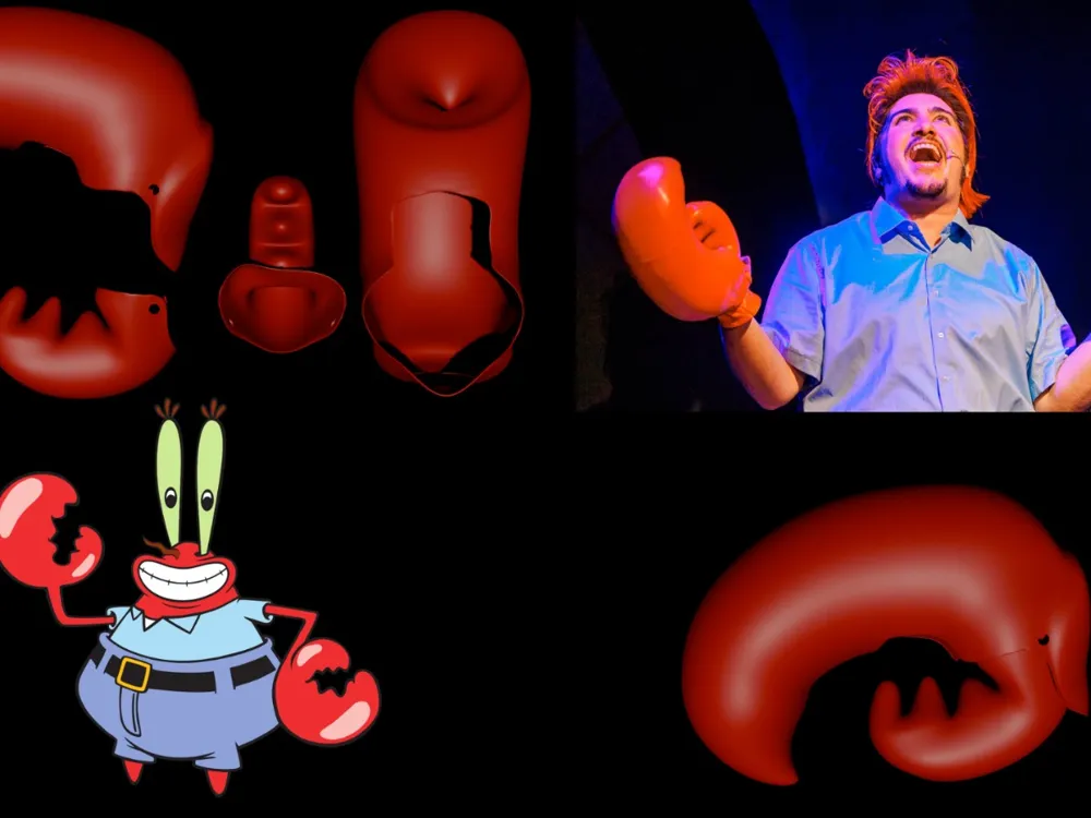Mr. Krabs wearable Claws - Theatrical Props - Belts, Goggles & Costume Accessories, in stock