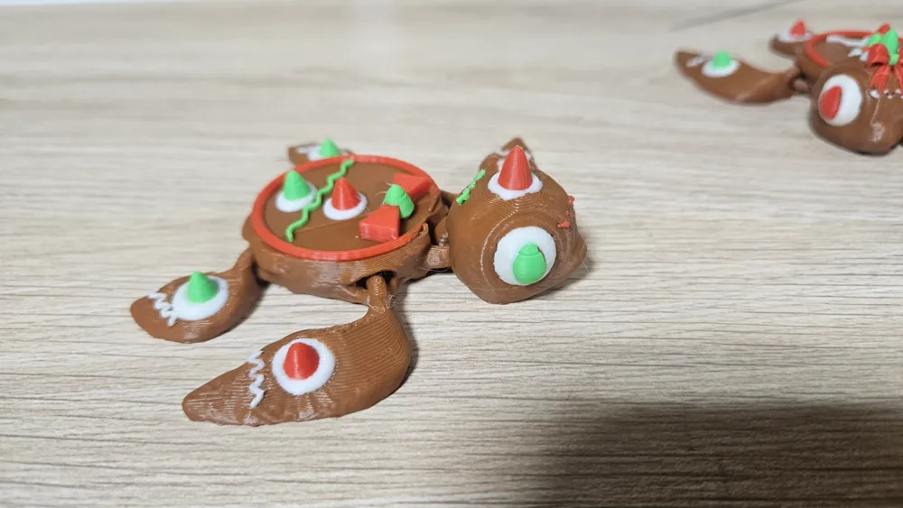 Mr/Mrs Gingerbread Turtle / n place, photo 2 of 4 - Santa, Snowman & Reindeer Decor, christmas