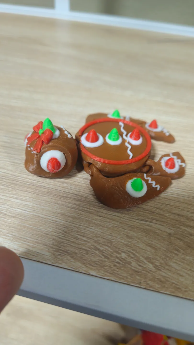 Mr/Mrs Gingerbread Turtle / n place, photo 3 of 4 - Santa, Snowman & Reindeer Decor, santa