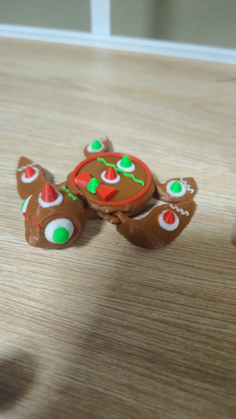 Mr/Mrs Gingerbread Turtle / n place, photo 4 of 4 - Santa, Snowman & Reindeer Decor, candy