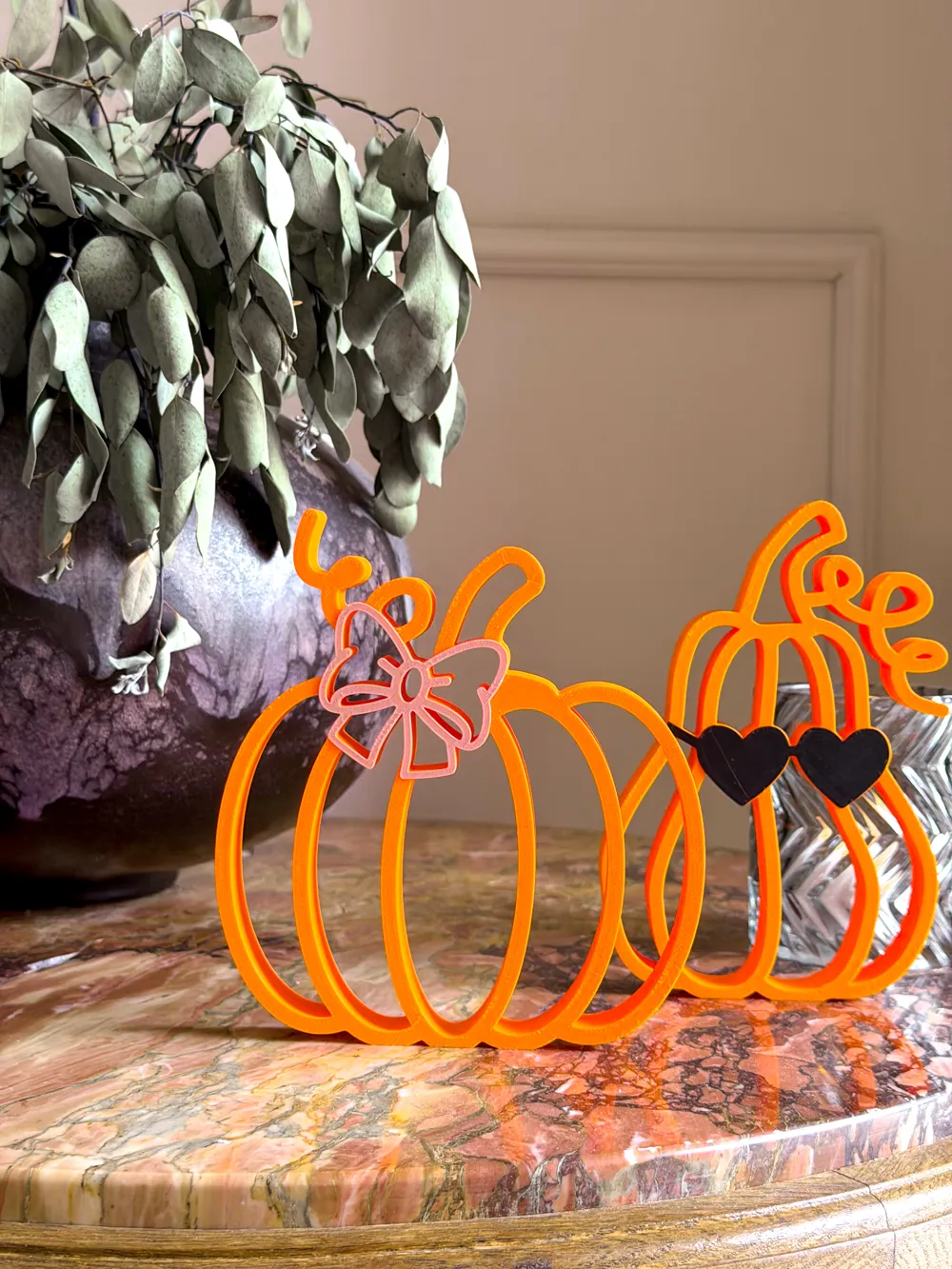 Mr. Pumpkin, Lineart Pumpkin Standee with Shades, photo 2 of 4 - Mr. Pumpkin, Lineart Pumpkin Standee with Shades Household