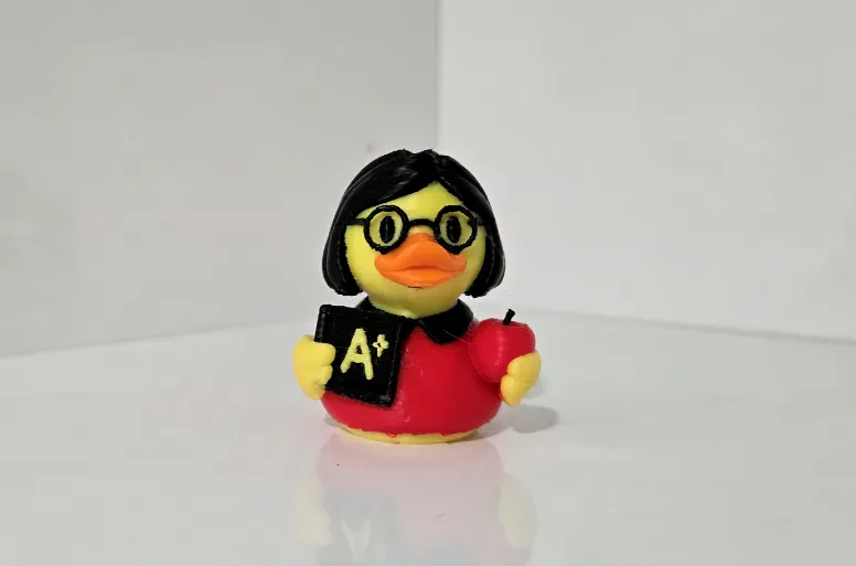 Ms. Quackles: Cute Teacher Cruise Duck, Jeep, Desk, photo 2 of 4 - Ms. Quackles: Cute Teacher Cruise Duck, Jeep, Desk Miniatures