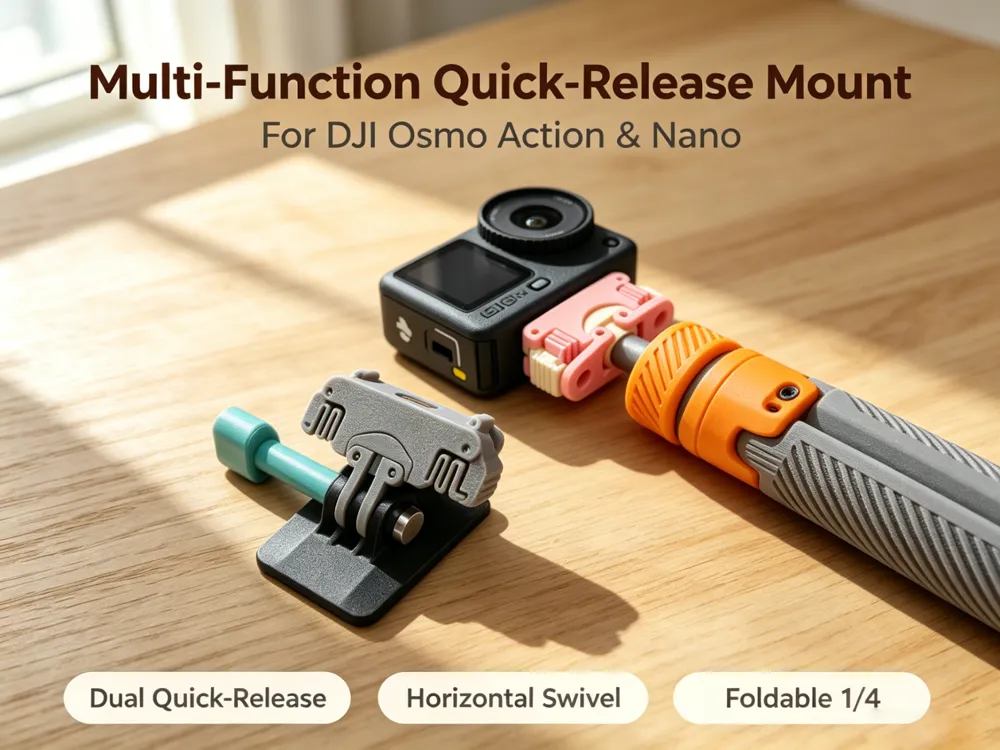 Multi-Function Quick Release for DJI Action/Nano - Sport & Outdoors, in stock in India