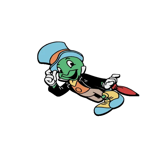Multicolor Jiminy Cricket Magnet, photo 2 of 2 - Multicolor Jiminy Cricket Magnet Art