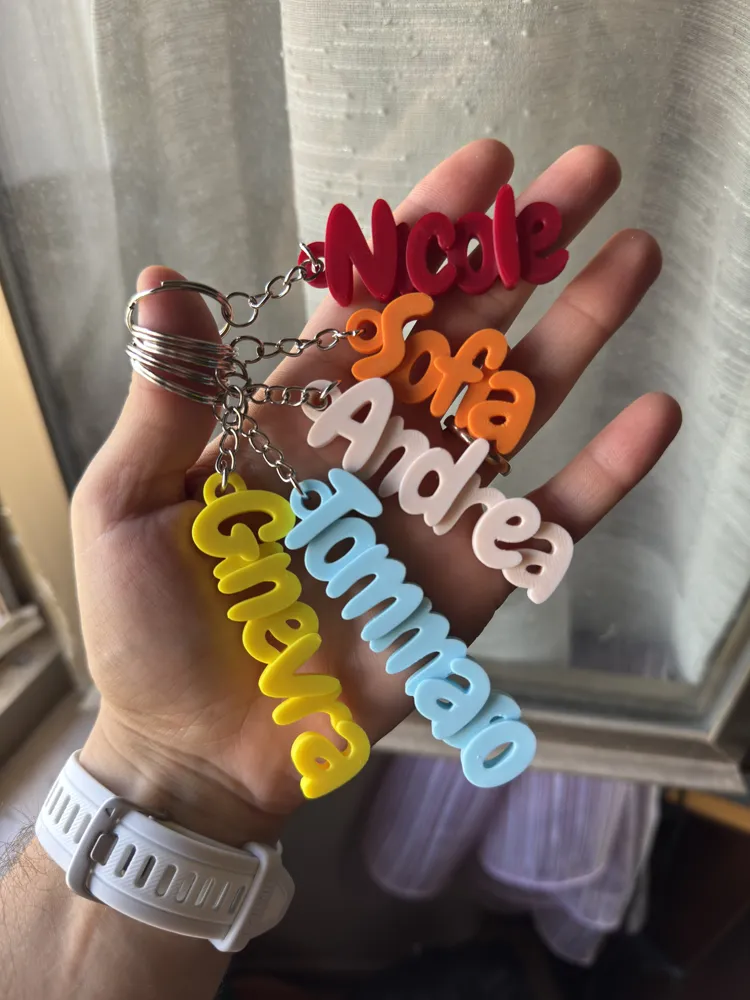 Multigeneratore Portachiavi Nome Personalizzabile, photo 2 of 4 - Name & Letter Keychains, name