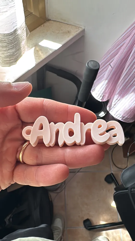 Multigeneratore Portachiavi Nome Personalizzabile, photo 3 of 4 - Name & Letter Keychains, nome 2d