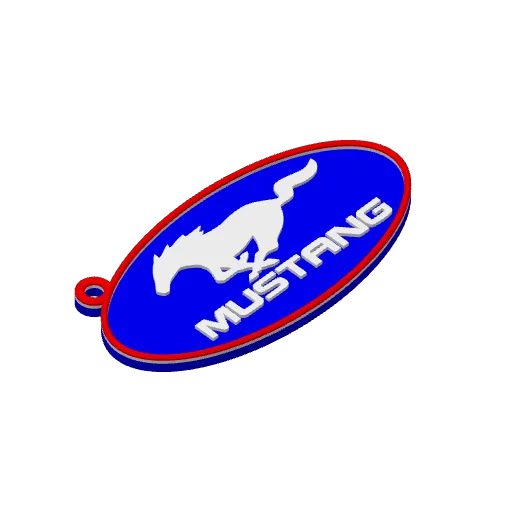 MUSTANG Keychain, photo 3 of 4 - MUSTANG Keychain Art