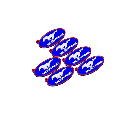 MUSTANG Keychain, photo 4 of 4 - MUSTANG Keychain Art