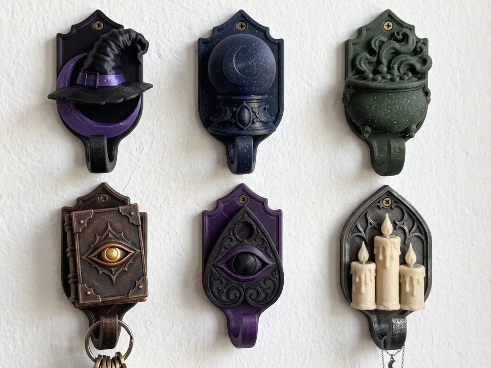 Mystic Occult & Witchcraft Wall Hooks Collection, photo 4 of 4 - Mystic Occult & Witchcraft Wall Hooks Collection Storage & Organisation