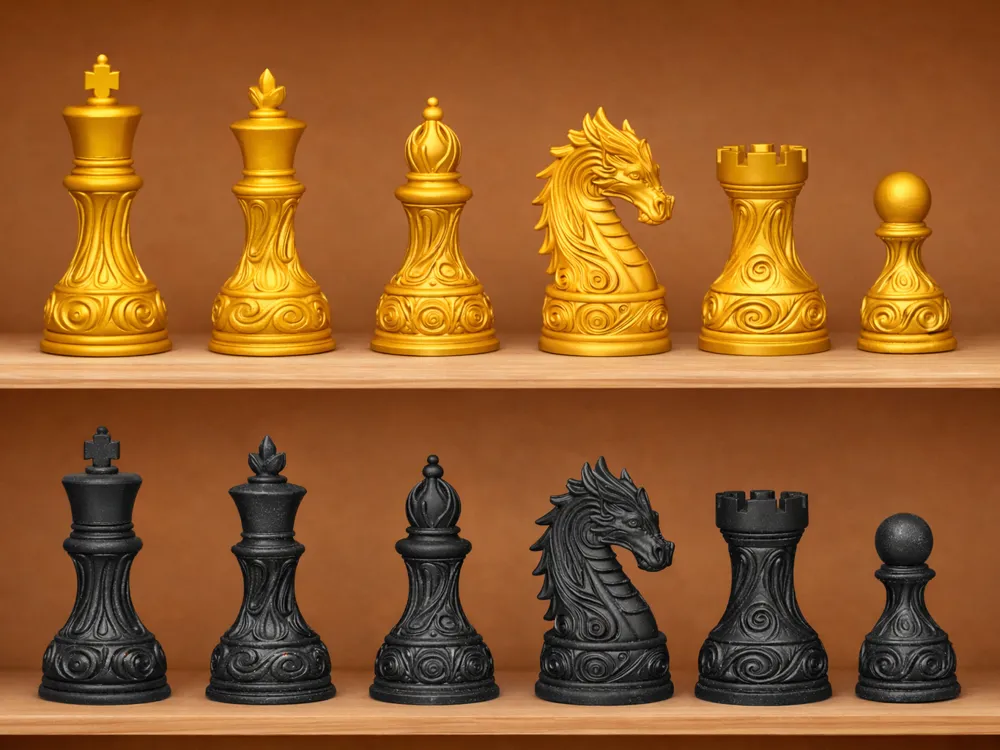 Mythical chess set
