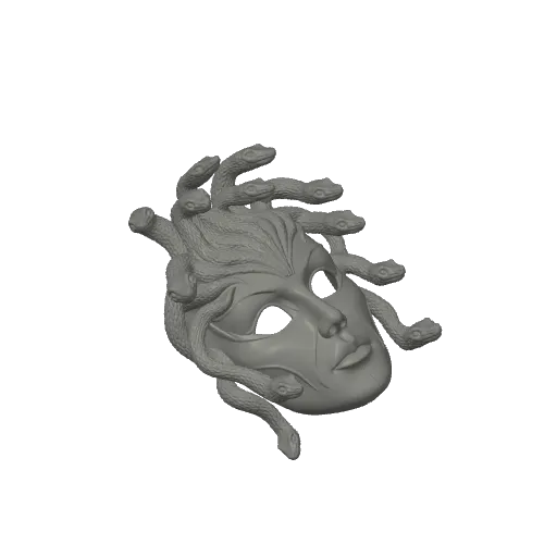Mythical Medusa Mask - Gorgon Style, photo 4 of 4 - Mythical Medusa Mask - Gorgon Style Props & Cosplay