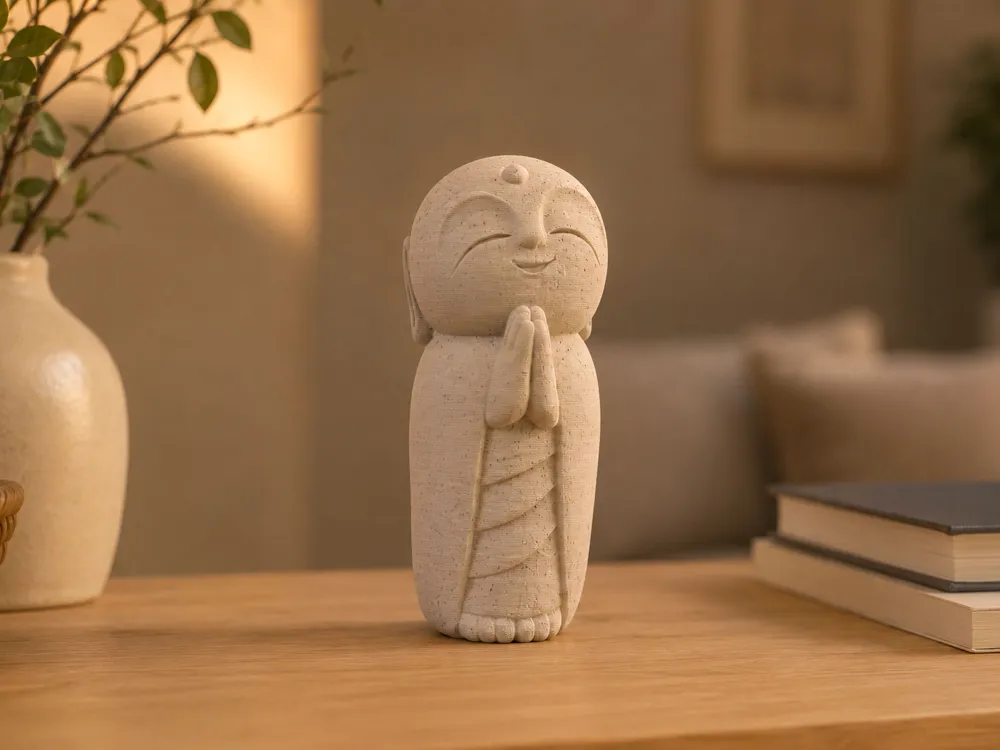 Statuetta monaco Nagomi Jizo dell'Hasedera Temple